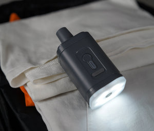 backpack air compressor with camping light - MEGABACK