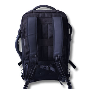 Back view of the MEGABACK Trolley Vacuum Backpack in backpack mode, featuring thickened straps for enhanced comfort.