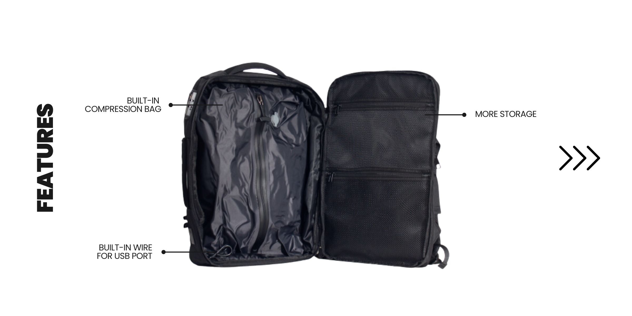 vacuum seal backpack features - MEGABACK